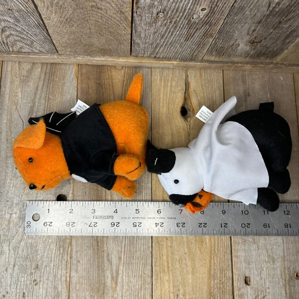 Target Halloween Dog Figurine Set Ghost Costume Bat Wings Skull Shirt 2024